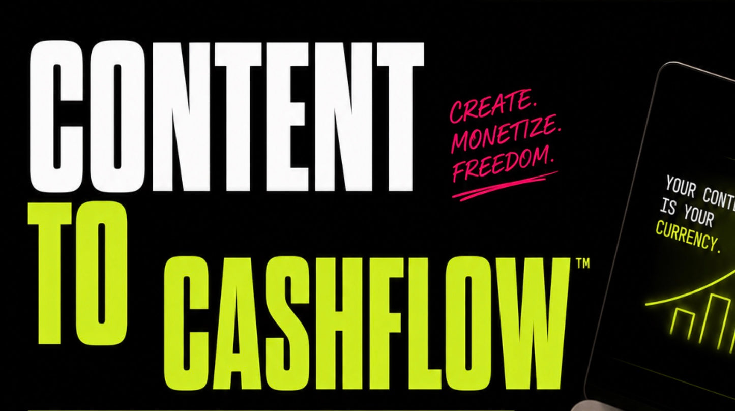 Content To Cashflow Accelerator Deposit