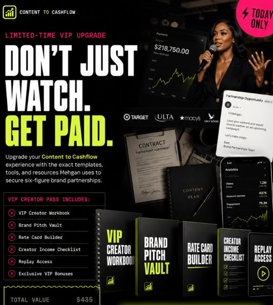Content To Cashflow VIP Ticket